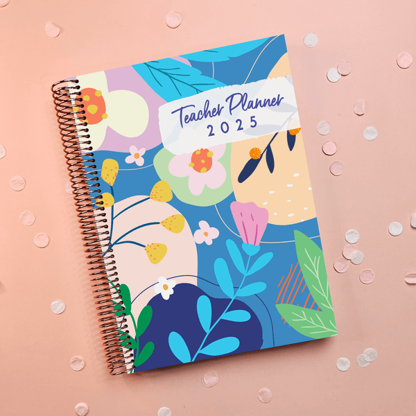 2025 Teacher Planner Blush Garden Planners by Teach This