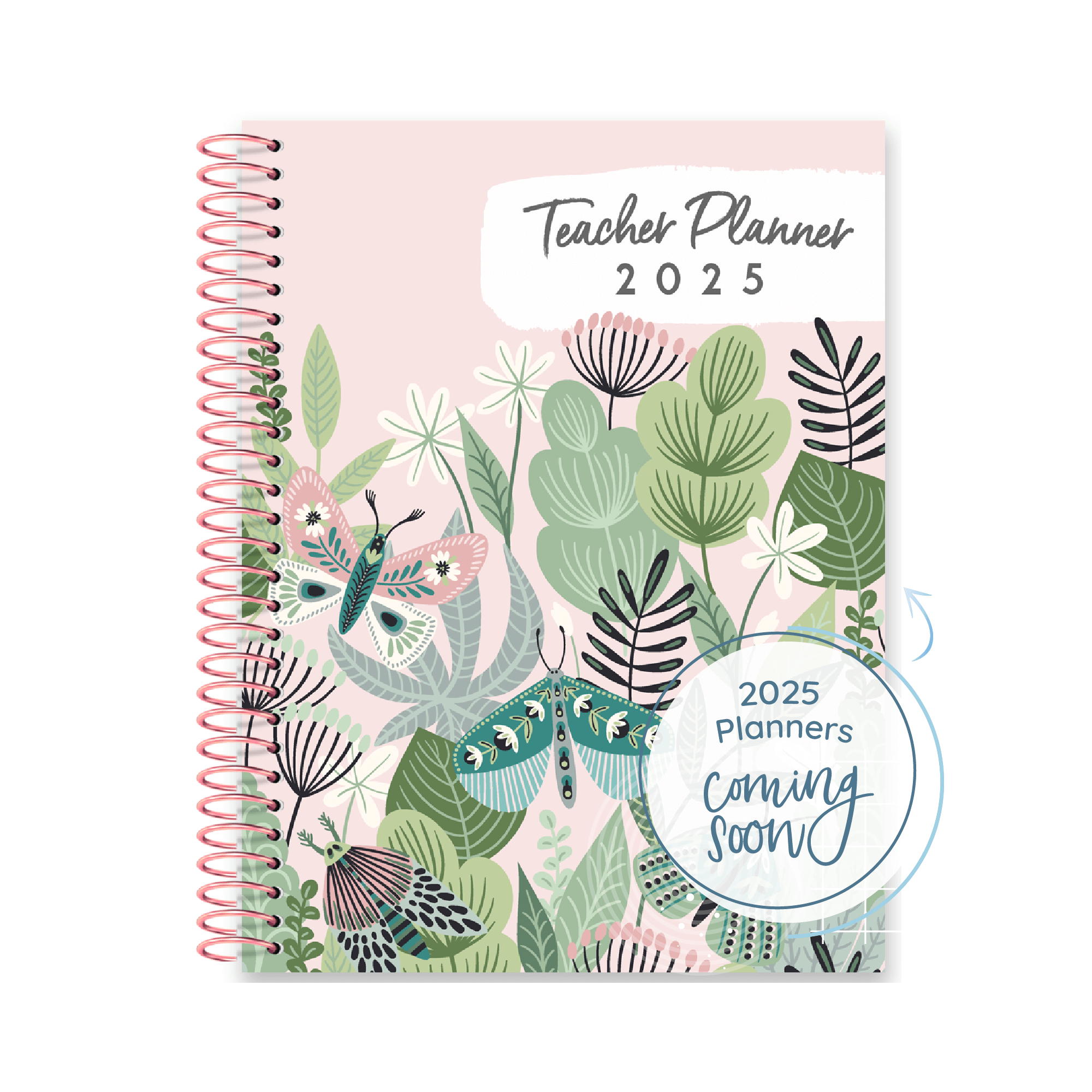 2025 Teacher Planner - Blush Garden