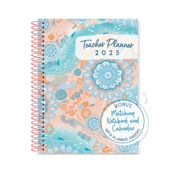 2025 Teacher Planner Dreamy Waves Planners by Teach This