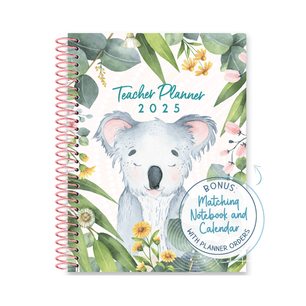 2025 Teacher Planner Blush Garden Planners by Teach This