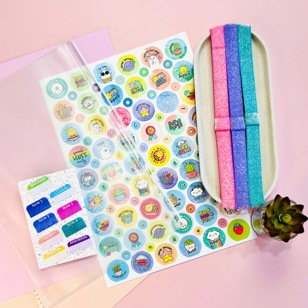 Bundle + Save 20% - Elastics, Stickers, Plastic Tabs, Pocket