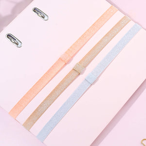 Glitter Elastics Trio - Neutral