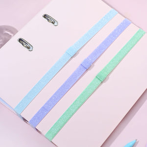 Glitter Elastics Trio - Pastel