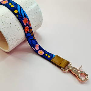 Lanyard - Blue Floral