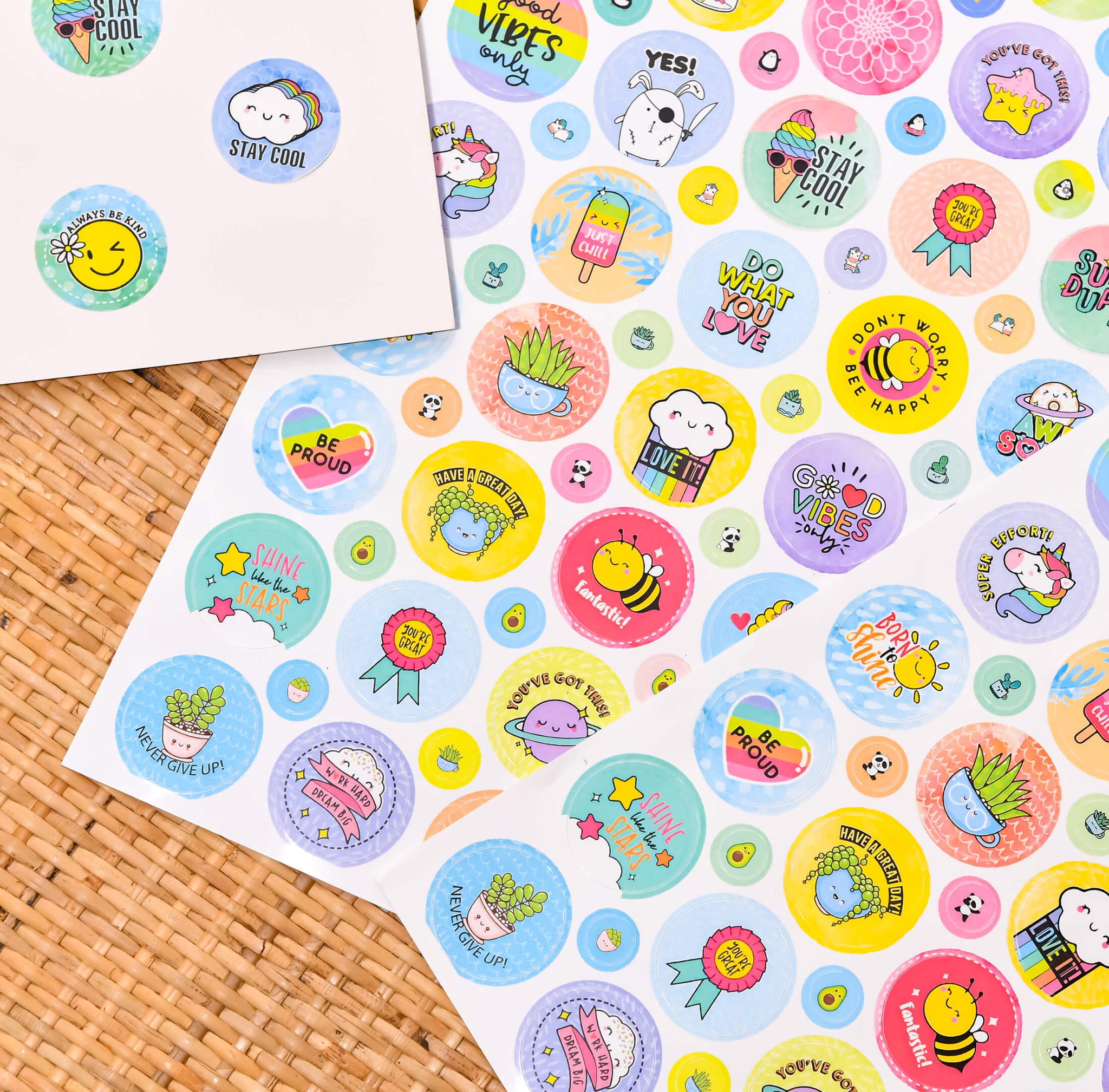 Round Sticker Sheet – Planners by Teach This